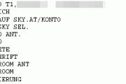 Faksimile der Bankeinziehung von SKY Pay-TV